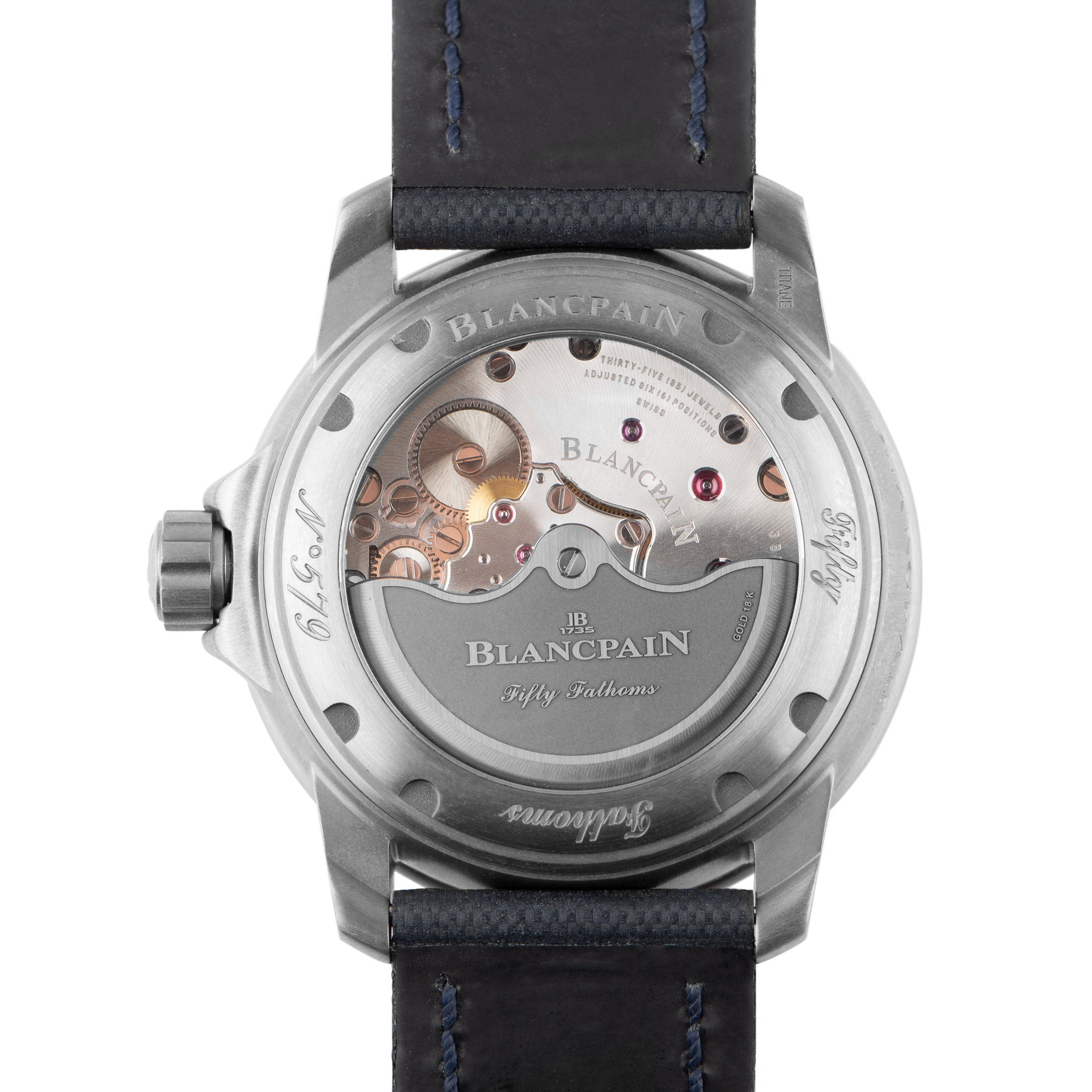 Montre D'occasion Blancpain Fifty Fathoms Automatique Titane 5015-12B40 ...