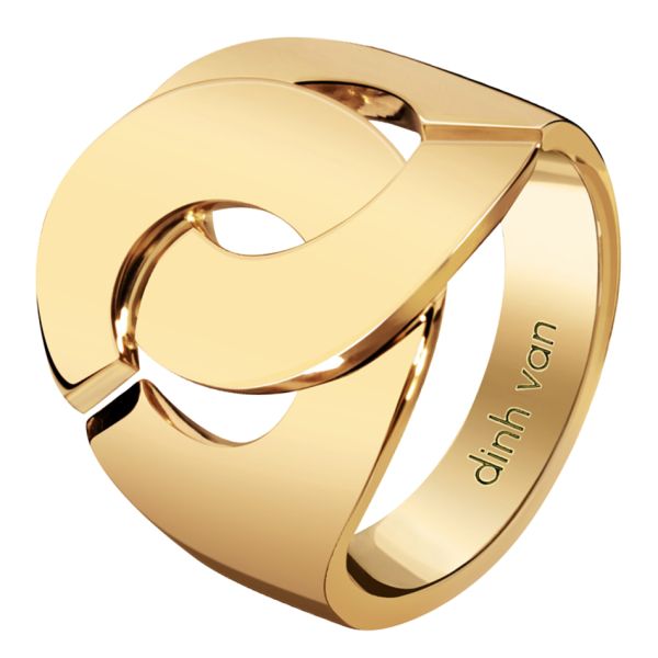 Menottes dinh van ring in yellow gold Lepage