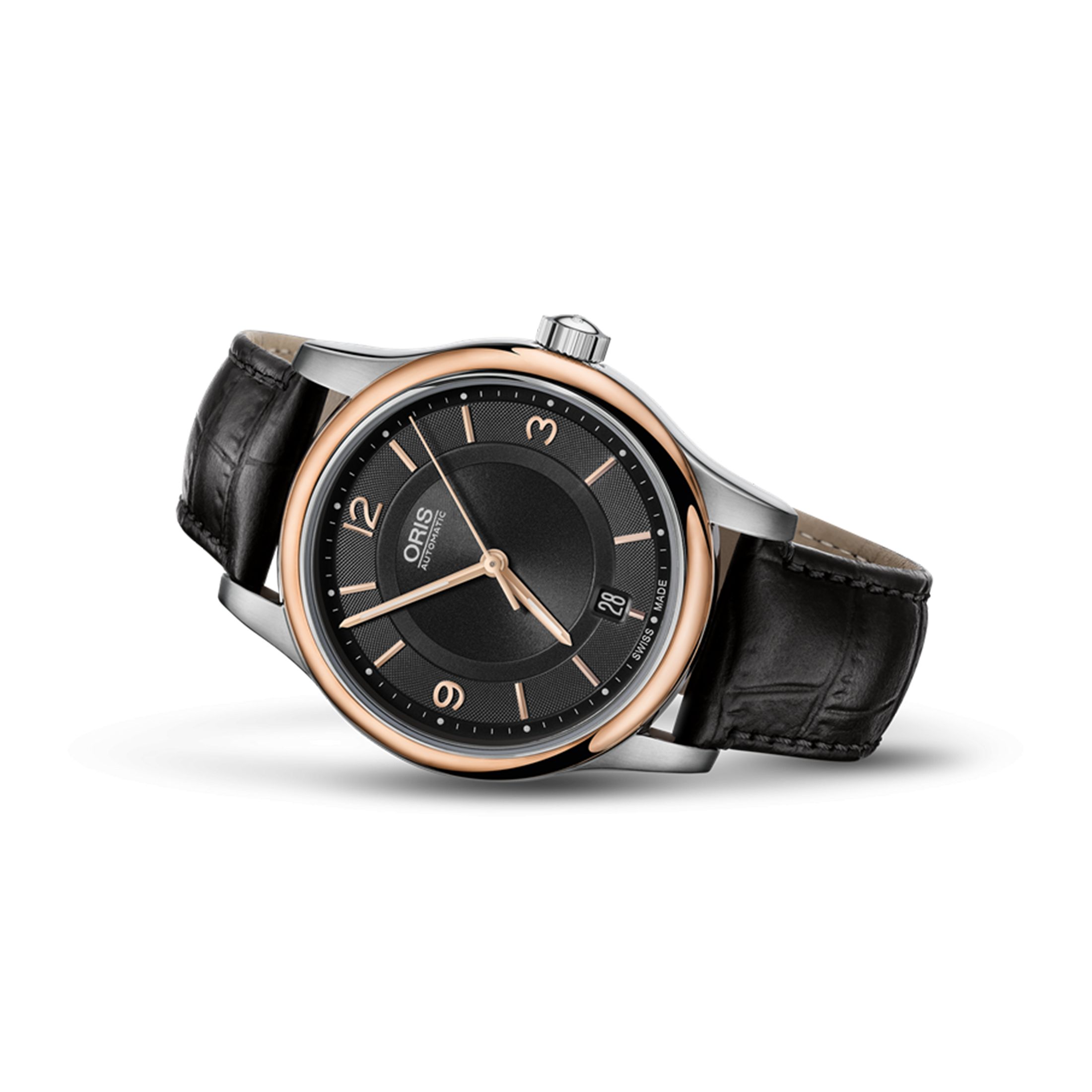 Oris classic date top black