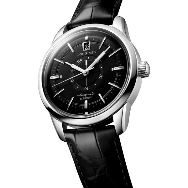 Longines conquest heritage black dial best sale