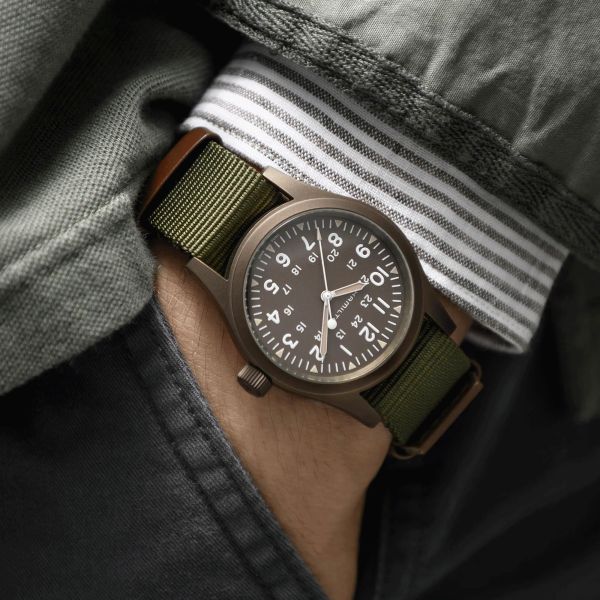 Khaki hamilton mechanical hotsell