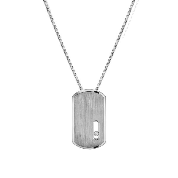 Collier Messika Move en titanium naturel et diamant