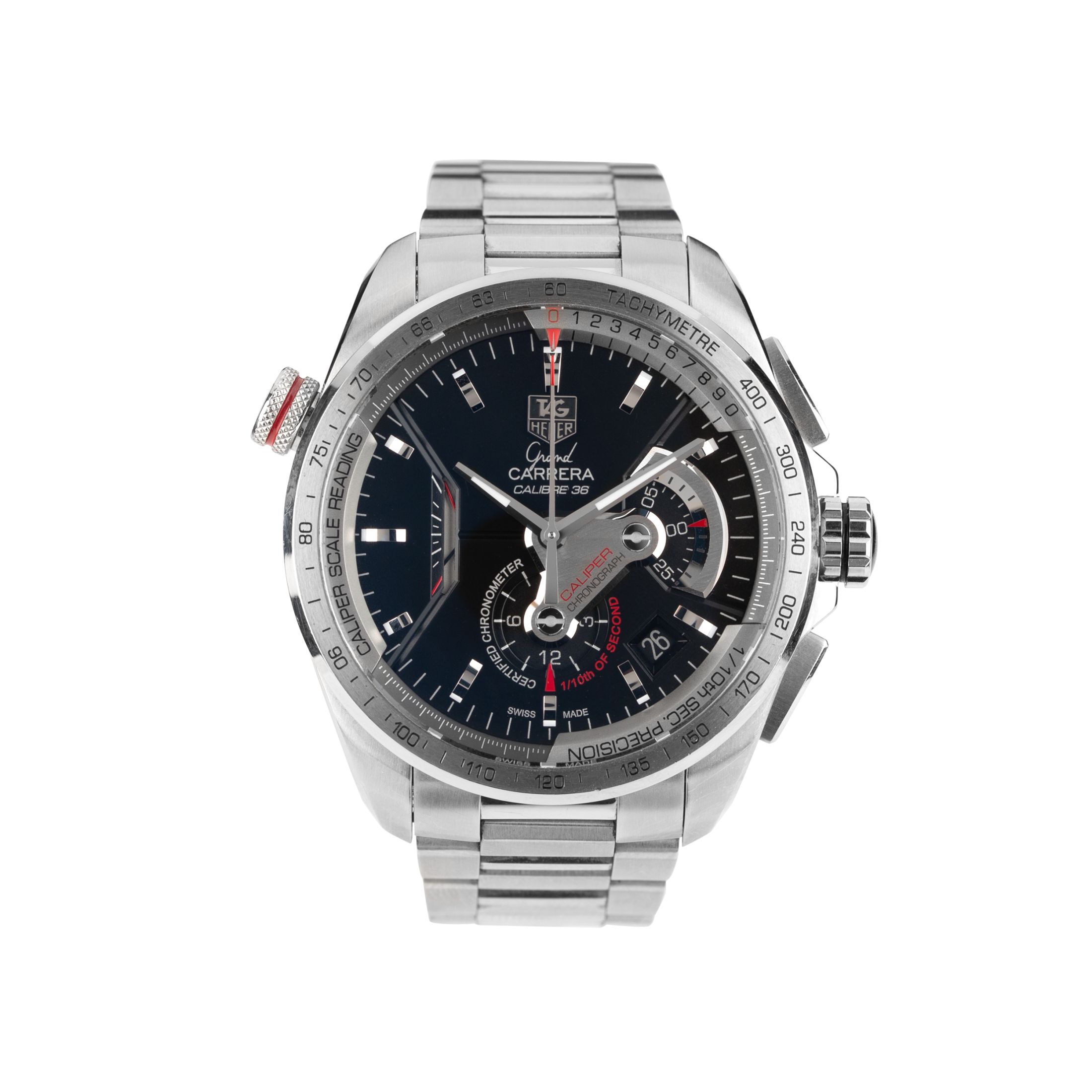 Pre Owned TAG Heuer Grand Carrera Calibre 36RS CAV5115.BA0902 Lepage