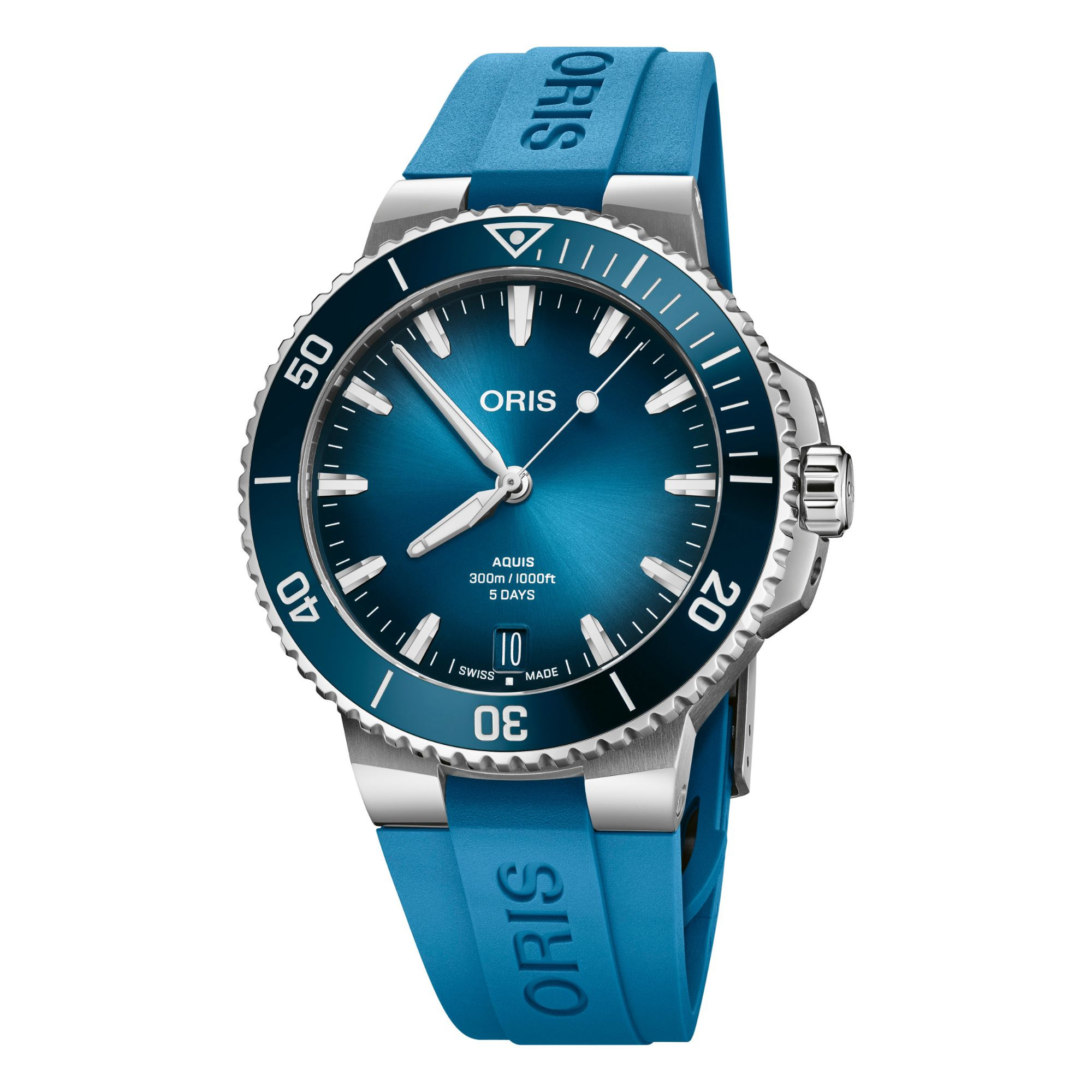 Bracelet oris aquis caoutchouc shops