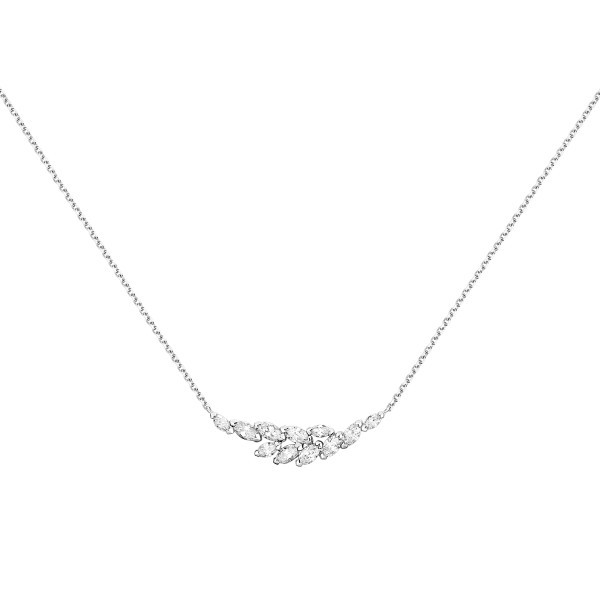 Collier Suzon en or blanc et diamants taille navette | LEPAGE