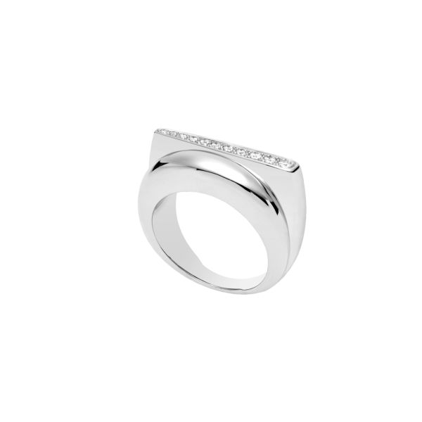 Bague Fred Success petit modèle en or blanc et diamants