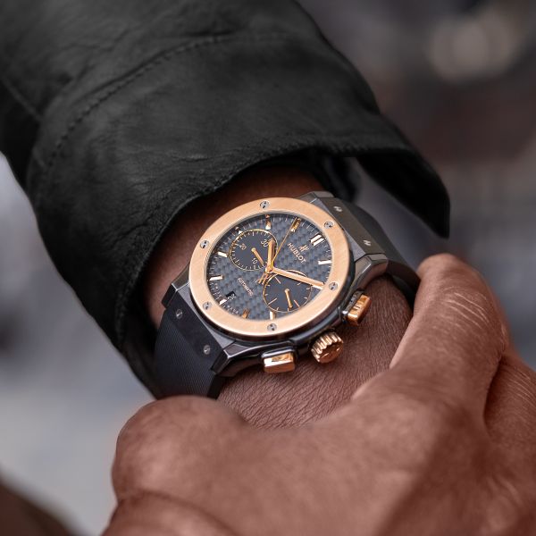 Hublot classic fusion chronograph gold best sale