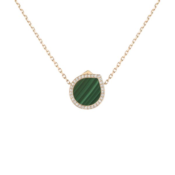 Collier Repossi Antifer Pavé en or rose, malachite et diamants