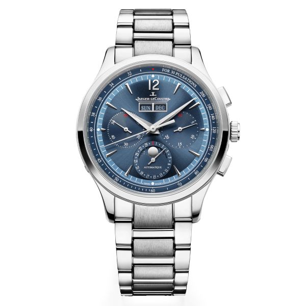 Montre Jaeger-LeCoultre Master Control Chronograph Calendar automatique cadran bleu bracelet acier 40 mm