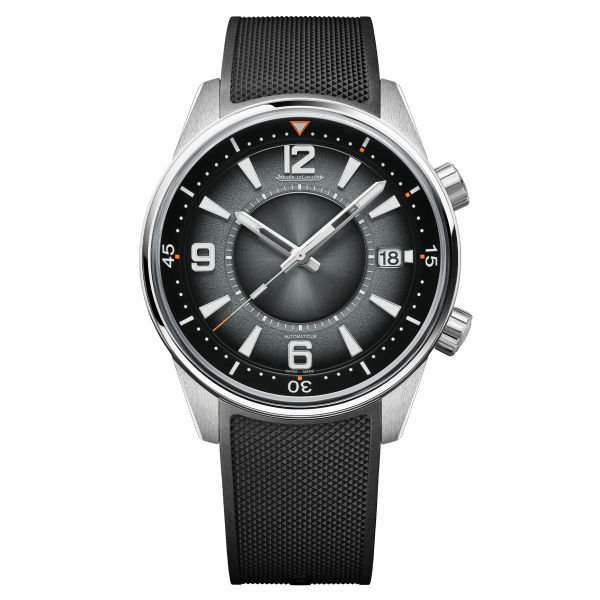 Jaeger-LeCoultre Polaris Date automatic grey lacquered dial rubber strap 42 mm