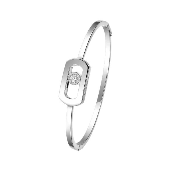 Messika So Move band in white gold and diamonds