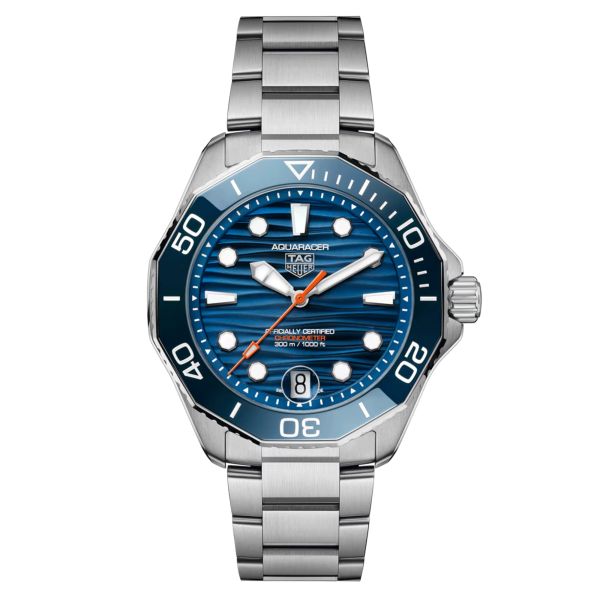 Montre TAG Heuer Aquaracer Professional 300 Date automatique cadran bleu 42 mm WBP5111.BA0013