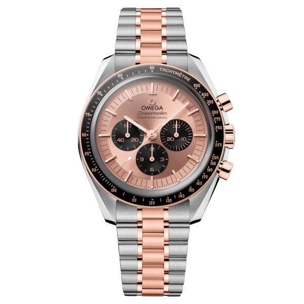 Montre Omega Speedmaster Moonwatch Professional Chronographe Bicolore Acier & Or rose Sedna 42 mm