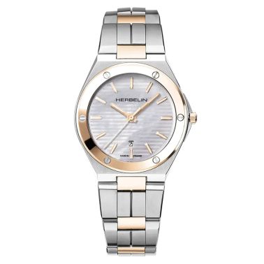 Montre femme fashion bracelet acier bicolore