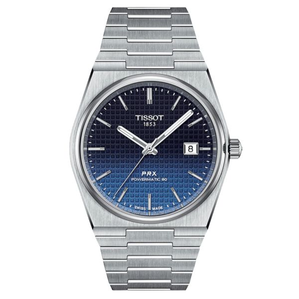 Montre Tissot PRX Powermatic 80 automatique cadran bleu nuit bracelet acier 40 mm T137.407.11.051.01