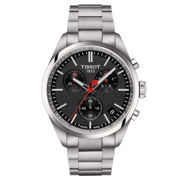 Tissot T-Classic PR 100 La Vuelta quartz black dial steel bracelet 40 mm T150.417.11.051.01