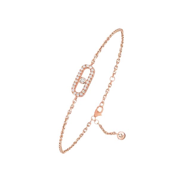 Messika Care(s) Pavé bracelet in rose gold and diamonds