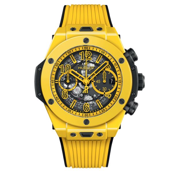 Hublot Big Bang Unico Yellow Magic automatic watch skeleton dial 44 mm 421.CY.471Y.RX