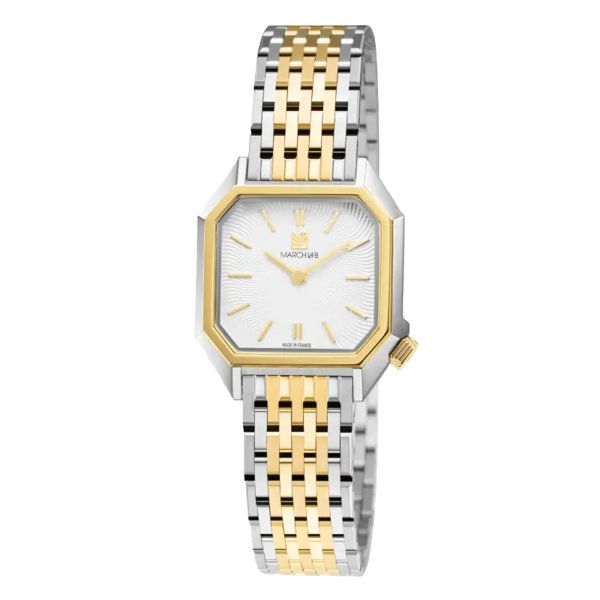 Montre March LA.B Lady Mansart Electrique Metallic quartz bracelet acier 9 maillons