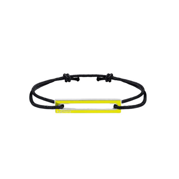 Bracelet Le Gramme Edition Jeux Olympiques Yellow 1,7 g en argent et laque