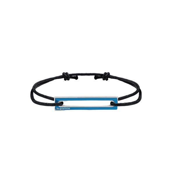 Bracelet Le Gramme Edition Jeux Olympiques Blue 1,7 g en argent et laque