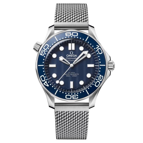 Omega Seamaster Diver 300m Co-Axial Master Chronometer "James Bond 60th anniversary" blue dial steel bracelet 42 mm