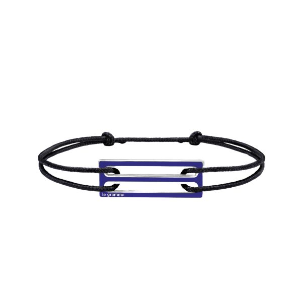 Bracelet Le Gramme Edition Jeux Olympiques Royal Blue 2,5 g en argent et laque