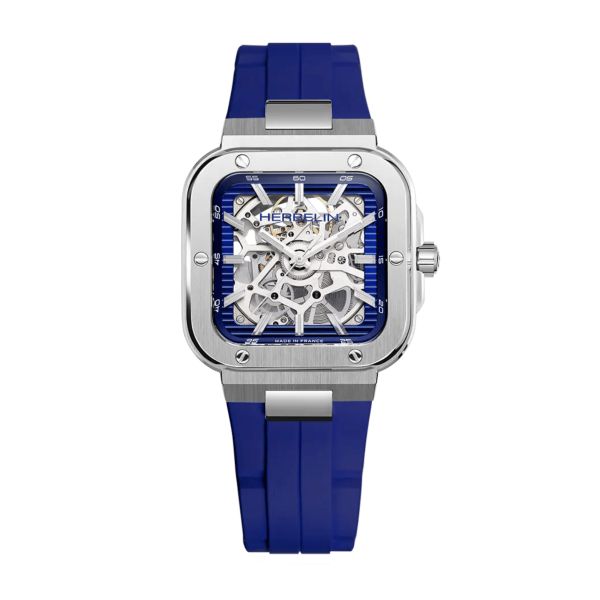 Herbelin Cap Camarat Skeleton Automatic Blue rubber strap 39 x 39 mm