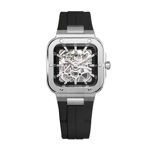 Herbelin Cap Camarat Skeleton Automatic Black rubber strap 39 x 39 mm