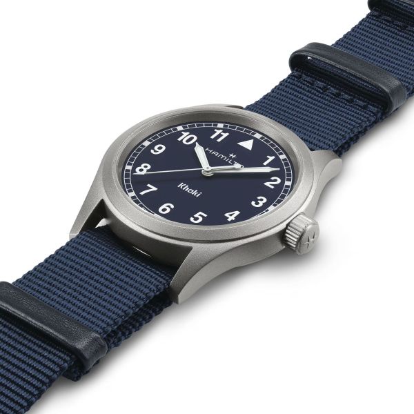 Hamilton khaki blue dial sale