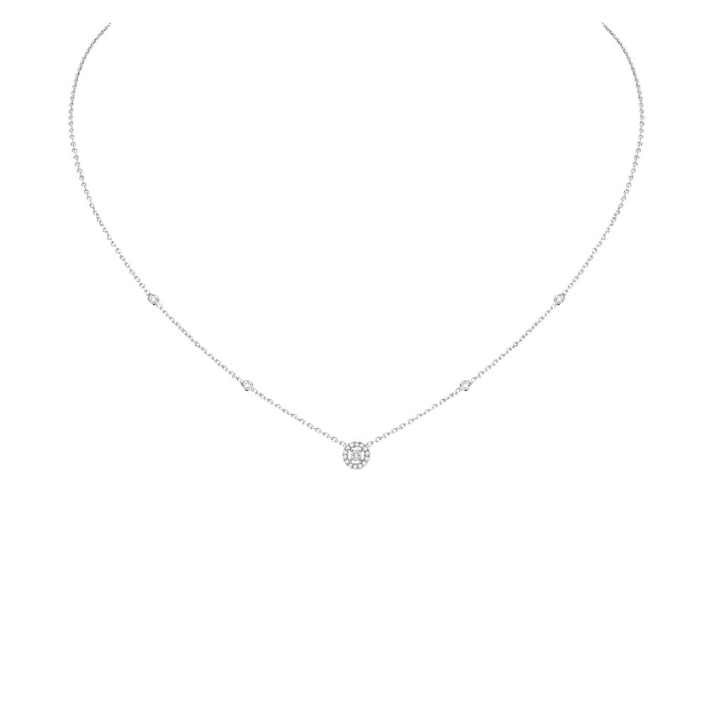 Collier Messika Joy XS or blanc et diamants 5370G, collier Messika - Lepage