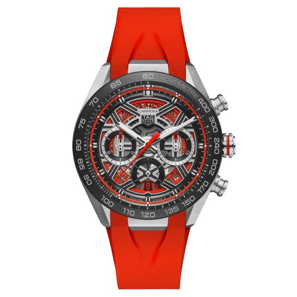 Montre TAG Heuer Carrera Chronographe Extreme Sport automatique cadran squelette 44 mm CBU2082.FT6275