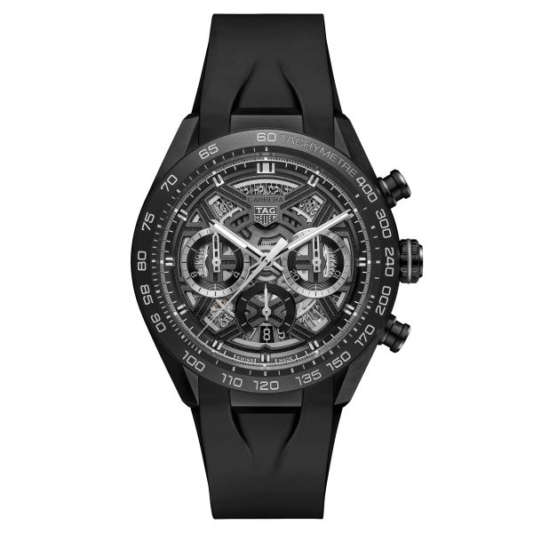 Montre TAG Heuer Carrera Chronographe Extreme Sport DLC automatique squelette 44 mm CBU2080.FT6272