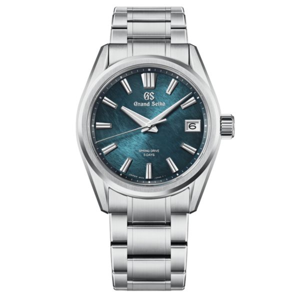 Grand Seiko Evolution 9 Spring Drive "Atera Valley" titanium blue dial steel bracelet 40 mm