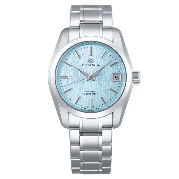 Grand Seiko Heritage "Icefall" automatic Hi-Beat 1998 Revival blue dial steel bracelet 37 mm