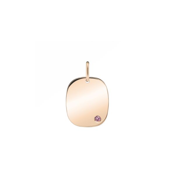 Colette Rose Cushion Medal in Rose Gold and Pink Sapphire