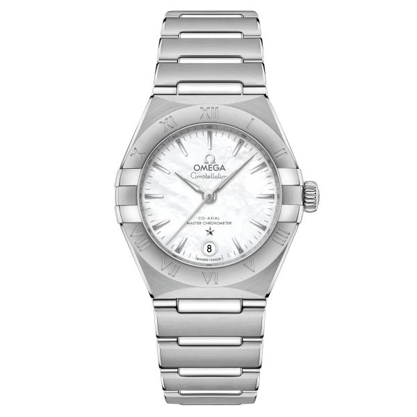 Omega Constellation Co-Axial Master Chronometer mother-of-pearl dial dial steel bracelet 29 mm