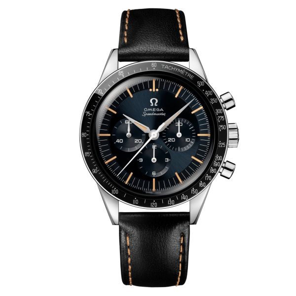 Montre Omega Speedmaster "First OMEGA In Space" Co-Axial Master Chronometer bracelet cuir noir 39,7 mm