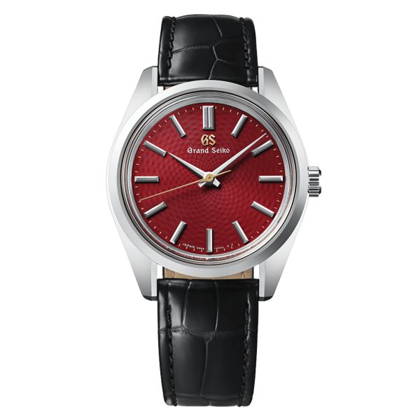 Grand Seiko Heritage 44GS "Niishikigoi" mechanical red dial leather strap 36,5 mm