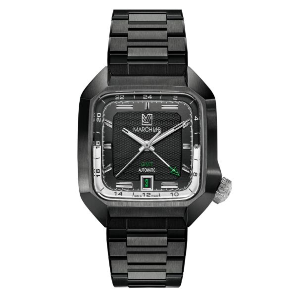 Montre March LA.B AM2 GMT Automatique Shades bracelet acier 39 mm