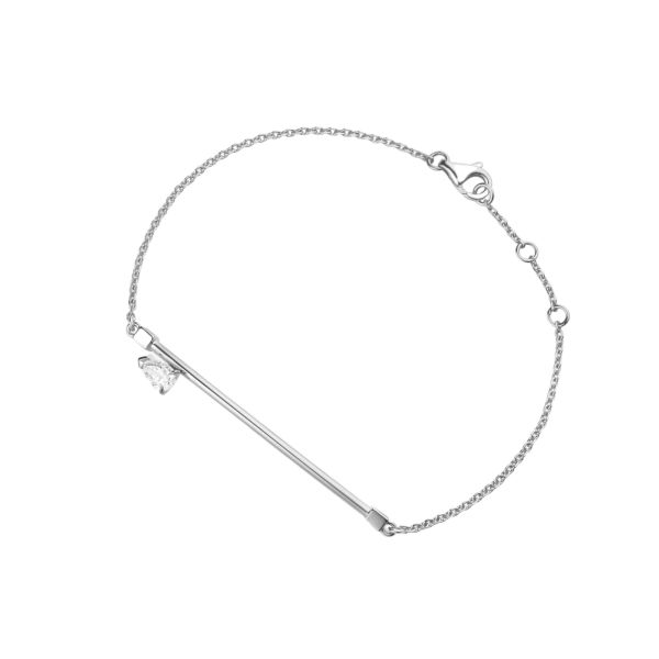 Bracelet Repossi Serti sur vide en or blanc et diamant