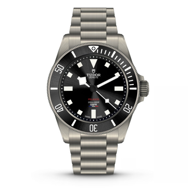 Tudor Pelagos automatic watch black dial titanium bracelet 39 mm