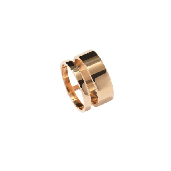 Bague Repossi Berbere 3 rangs en or rose