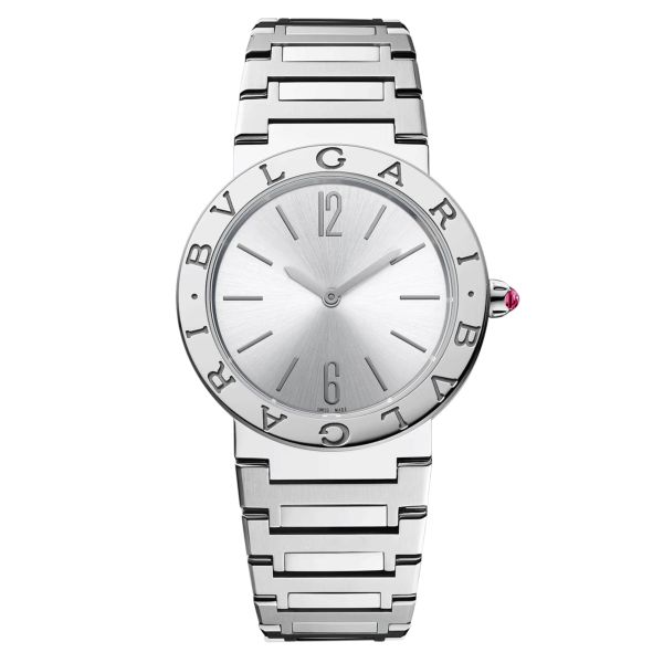 Bulgari Bvlgari Bvlgari Lady quartz watch silver dial steel bracelet 33 mm 103575