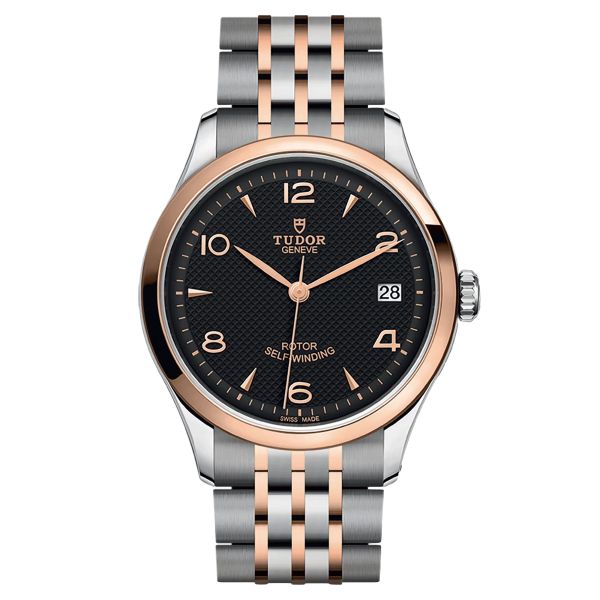 Tudor 1926 automatic watch rose gold bezel black dial steel and rose gold bracelet 36 mm M91451-0003