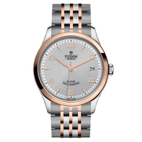 Tudor 1926 automatic watch rose gold bezel silver dial steel and rose gold bracelet 36 mm M91451-0001