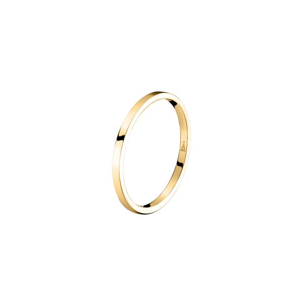 Lepage 2 mm Emoi wedding ring in polished yellow gold