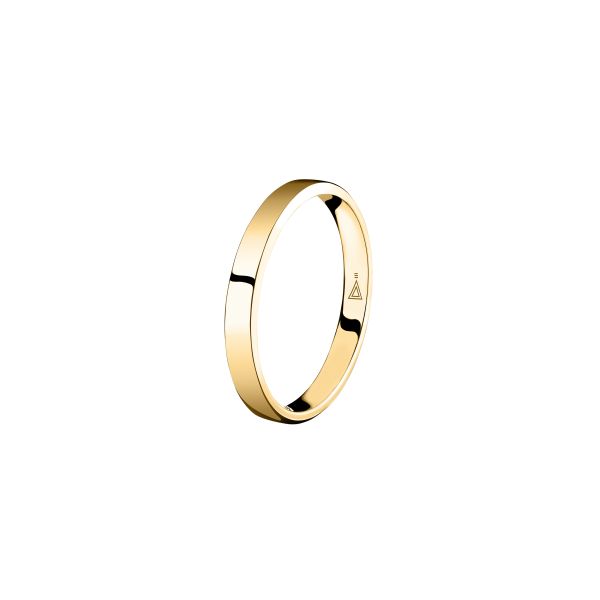 Lepage 3 mm Emoi wedding ring in polished yellow gold