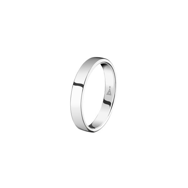 Lepage 5 mm Emoi wedding ring in polished white gold