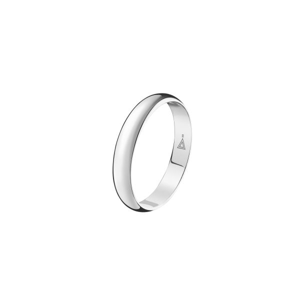 Lepage 5 mm Prémisses wedding ring in polished white gold